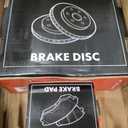 A-Premium 11.48 inch(291.6 mm) Rear Solid Disc Brake Rotors + Ceramic Pads Kit Compatible with Select Nissan Models - Altima 2002-2023, Juke 2011-2017, Maxima 2004-2008, Sentra 2007-2019, 6-PC Set