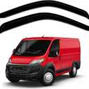 Canvcle ProMaster Rain Guards - Window Visors for Ram ProMaster 2014-2025 2026, Outside-Mount Tape-On Side Window Wind Deflectors for ProMaster Accessories, Vent Visors Shades Rainproof 2PCS Black