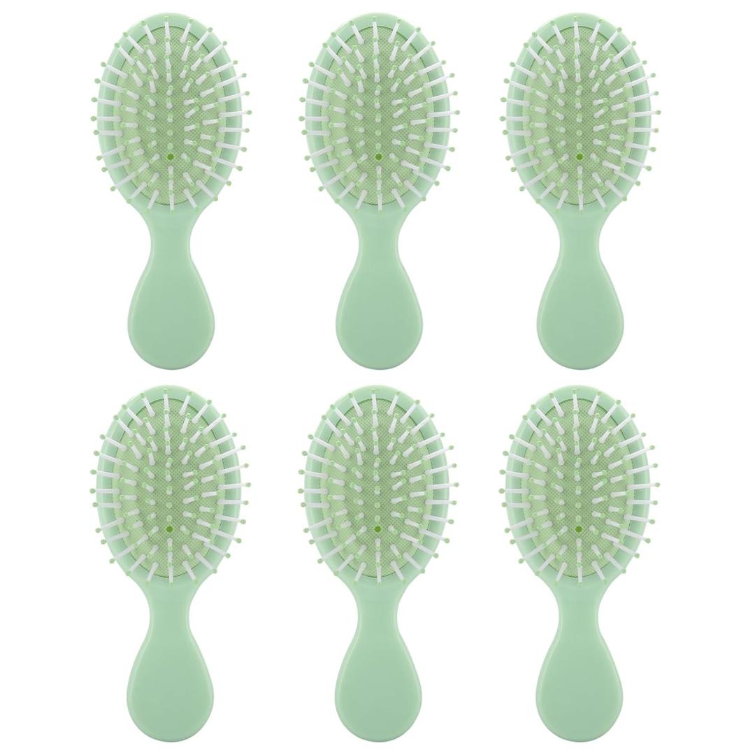 Bridesmaid Proposal Gifts 8pcs Mini Travel Brush bachelorette party accessories Cute hair Brush for Wedding Party Favors for Wedding Party Favors (Sage Green, 6pcs)