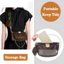 Soyizom Purse Organizer Insert Fits for Multi Pochette Accessories Bag Series perfectly,2 Packs in One Set Inserts Tote Bag Organizer Pouch Inside Add Zipper Pocket & Keychain,Beige