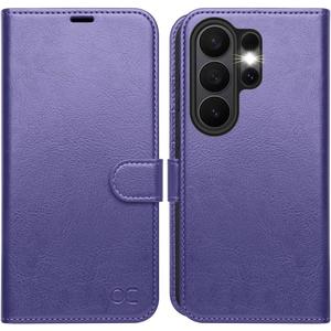 OCASE Compatible with Samsung Galaxy S26 Ultra Wallet Case, PU Leather Flip Folio Case with Card Holders RFID Blocking Kickstand [Shockproof TPU Inner Shell] Protective Phone Cover 2026, Purple