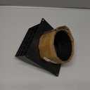 4 Inch Dryer Vent Cover Outside, HG Power Metal Exterior Vent Cover with Removable Screen & Cushioned Non-Return Flap, Air Wall Vent for House, Range Hood, AC, Opening Diameter: 3.81" Black