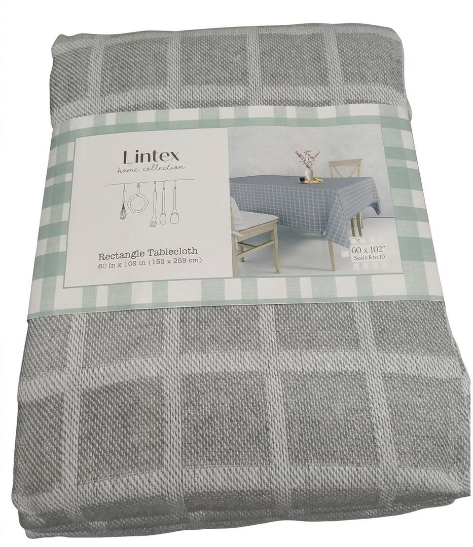 LINTEX Home Collections Rectangle Tablecloth 60 inch × 102 inch