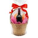 Seal Fresh 9 x 20 Inch Cellophane Gift Bags (12 Pack) — Clear Tall Wrapping Bags for Wine Bottles, Candles, Party Favors, DIY Gifts, Holiday Packaging (Ribbon & Basket Not Included)