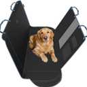 Skechers Dog Car Seat Cover for Pets GOGA MAT, Seat Extender for Dogs Waterproof Seat Cover Hammock Heavy Duty Scratch Proof Nonslip Durable Back Seat Covers for Cars Trucks and SUVs,Black