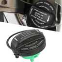 Gas Cap, 5C0201550T 5Q0201550L Fuel Tank Sealing Cover, Tight Fitting Leak-proof Fuel Cap with Rubber Ring, Compatible with Audi and VW Jetta Gti Golf Tiguan (Black)