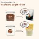 ComSaf Brown Sugar Container Set of 2 (2.5L/2.6Qt), Airtight Food Storage Containers with Lids and Terra Cotta Brown Sugar Saver, Plastic Canisters Sets for Kitchen, Pantry Organizer for Flour, Baking