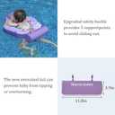 Add Tail Mambobaby Float with Canopy, Baby Floats for Pool Non-Inflatable Waist Float Swim Training Toy with UPF 50+ UV Sun Canopy (Contrast-Purple)