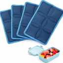 Ice Packs for Lunch Box, 4PCS Reusable Small & Thin Cold Packs, Flexible Soft Gel Freezer Packs for Lunch Bags & Coolers, BPA-Free Leakproof Ice Pack Set for Food