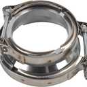 T304 Stainless Steel 3.0" ID to 4.0" ID Exhaust V-Band w/Clamps 3.0 Adapter Flange Reducer