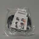 Bike Lock Cable, 30-inch Combination Lock, 4-Digit Resettable, Black