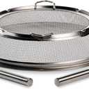 Solo Stove Only  Bonfire Shield - Durable Stainless Steel Spark Protector Mesh Screen for Fire Pits, Keeps Pops and Hot Embers Contained for Safe Outdoor Fires