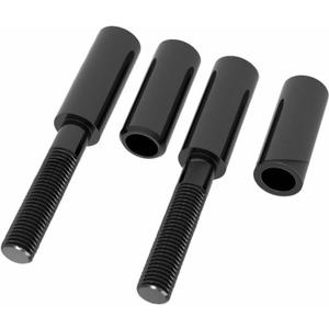 2-Inch Side Mirror Extension Riser Adapter Mount Extender for Harley Sportster,Softail,Dyna,Touring 1994+,Replace for #91907-87,Black