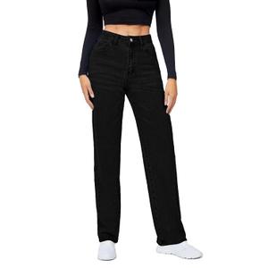 Women Regular High Rise Black Jeans
 Size 8