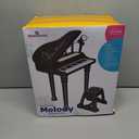 Love&Mini Piano Keyboard Toy for Kids - 31 Keys Toddlers Black Piano Toy with Microphone and Stool for Kids Age 3+ Years Old Girls Boys Birthday Gift