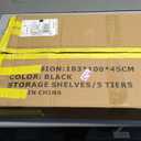 Storage Shelves 5 Tiers 183x100x45cm Black