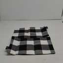 Phantoscope Pack of 2 Gingham Buffalo Check Plaid Throw Decorative Pillow Cover Outdoor Indoor Throw Pillows Farmhouse Square Pillow Cases for Home Decor Black and White,12 x 20 Inches