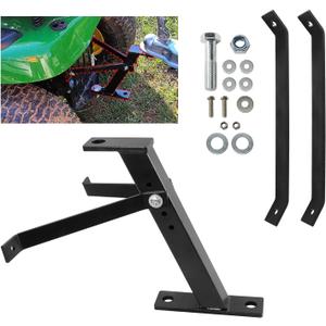 Lawn Tractor Trailer Hitch, Fits Lawn Mower, Garden Tractor, Iron Construction, Compatible Trailer-Hitch Balls 3/4'' Shank Or Smaller, Installation Instructions (LFMOT001228)