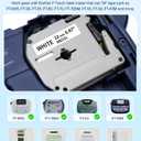 M-K231 Label Tape Replacement for M-K231s Brother Label Tape 12mm 0.47 White P Touch M Tape M231 MK231 MK-231 M-231 Refills, Compatible with Brother PT-M95 PT-90 PT-85 PT-70 PT-65 PT-60 PT-45, 5-Pack