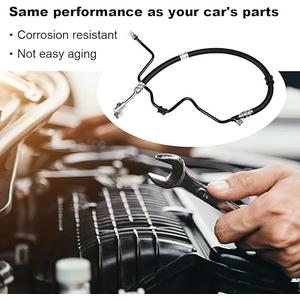 WMPHE Compatible with Power Steering Pressure Hose Honda Ridgeline 3.5L V6-2006 2007 2008 2009 2010 2011, Replacement for OEM 53713-SJC-A02, 53713-SJC-A01