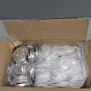 300 Pcs 58mm/2.28 inch Button Maker Supplies, 58mm Button Supplies Parts, (Approx. 2.25 inch) Round Badge Blank Button Pins, Includes Metal Pin Back Cover, Metal Cover, Clear Film