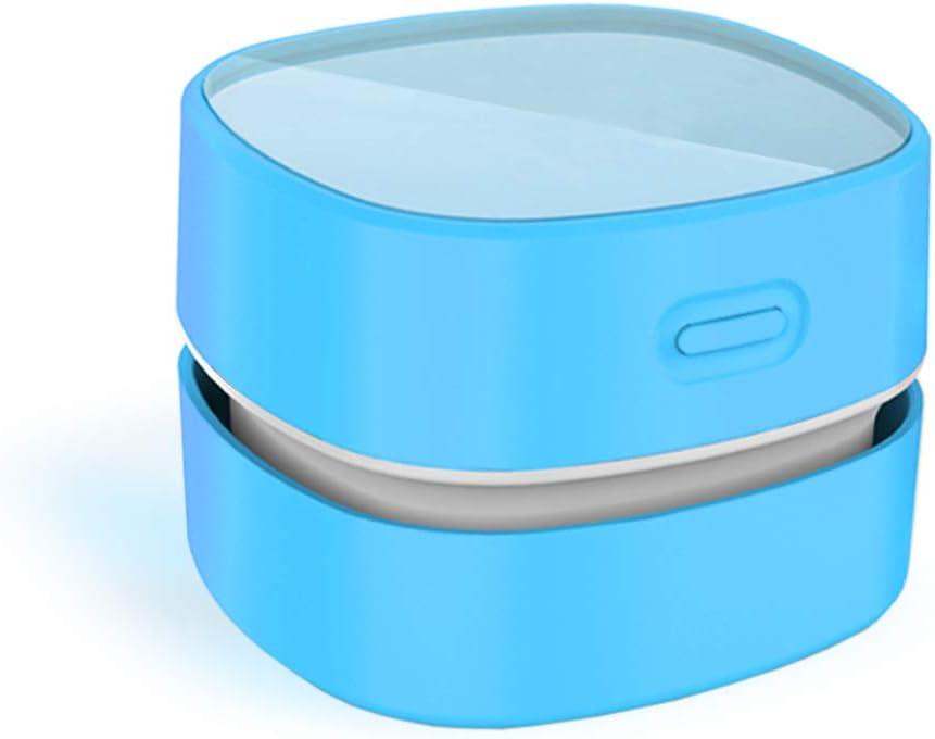 ODISTAR Desktop Vacuum Cleaner,Mini Table dust Sweeper Energy Saving,High Endurance up to 400 mins,Cordless&360 Rotatable for Cleaning Hairs,Crumbs,Computer Keyboard of Gifts for Kids (Blue)