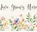 Town & Country Love Grows Here Anti-Fatigue Vinyl Kitchen 18 x 36 Inch