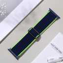 5 x Maledan Stretchy Solo Loop Compatible with Apple Watch Band Women Men 40mm 44mm 45mm 41mm 38mm 46mm 49mm 42mm,Soft Nylon Elastic Braided Strap Wristband for iWatch Series 10 9 8 7 6 5 4 3 2 1 SE Ultra (Dark Blue/Green)