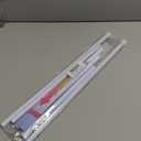 MEXAU 2PCS Small Tension Curtain Rod 28 to 48 Inch, White Short Curtain Rods No Drilling, Loaded Expandable Spring Curtain Rods for Kitchen, Closet, Cupboard, Door, Bookshelf