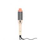 Farery Mini Thermal Brush 1.5 Inch, Heated Round Brush for Blowout Volume & Curls, Travel Hot Brush Dual Voltage (120-240V), 3 Temp Settings up to 410F, Tourmaline Ceramic Ionic, for Medium Long Hair