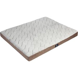 Serta Orthopedic Quilted Pillow Top Dog Bed for Pets  Chocolate Brown (X-Large)