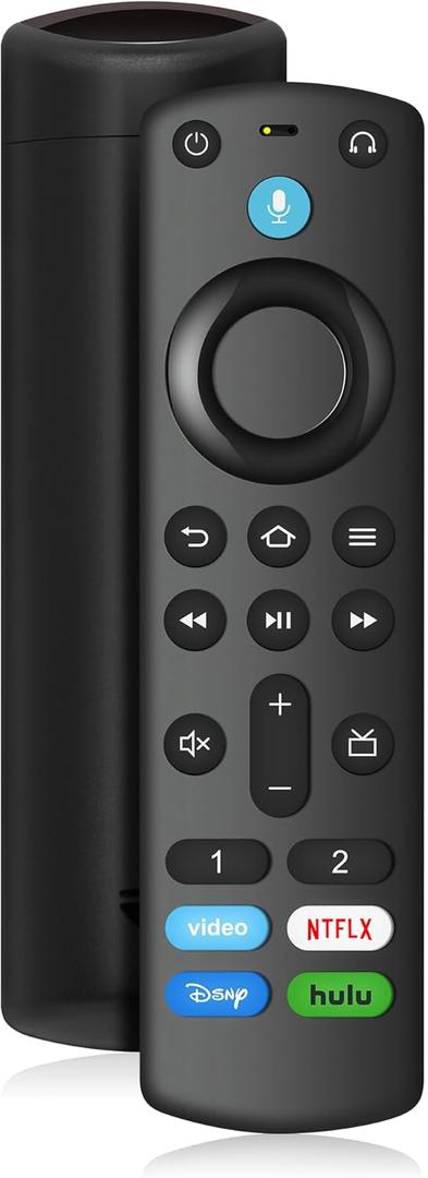 Replacement Voice Remote Control Fit for Fire Smart TV Stick(HD/4K Max/4K/Lite), TV Cube, Smart TV (3rd Gen, Pendant Design) for Samsung-TCL Smart TVs, Not for Roku (Multicolor)