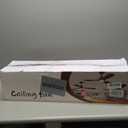 52" Wood Ceiling Fan with Lights Remote Control,Quiet DC Motor 3 Blade Ceiling Fans for Patio Living Room, Bedroom, Office,Indoor Outdoor(Black)