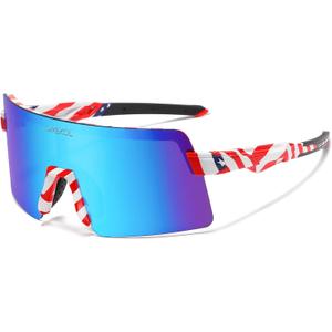 OMEKOL Two Sizes For Adults and Youth Polarized Sunglasses Men Women Outdoor Sport Baseball Glasses UV400 Cycling Eyewear
