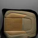 Coverado Car Seat Covers Front Seats, Waterproof Front Seat Covers Nappa Leather Seat Covers for Cars, Breathable Summer Car Seat Cushion Universal Fit for Most Cars SUV Trucks(Front, Beige)