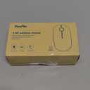 VssoPlor Wireless Mouse, 2.4G Slim Portable Computer Laptop Mouse with Nano Receiver Quiet Silent Optical Mice for Notebook, PC, Laptop, Computer-White