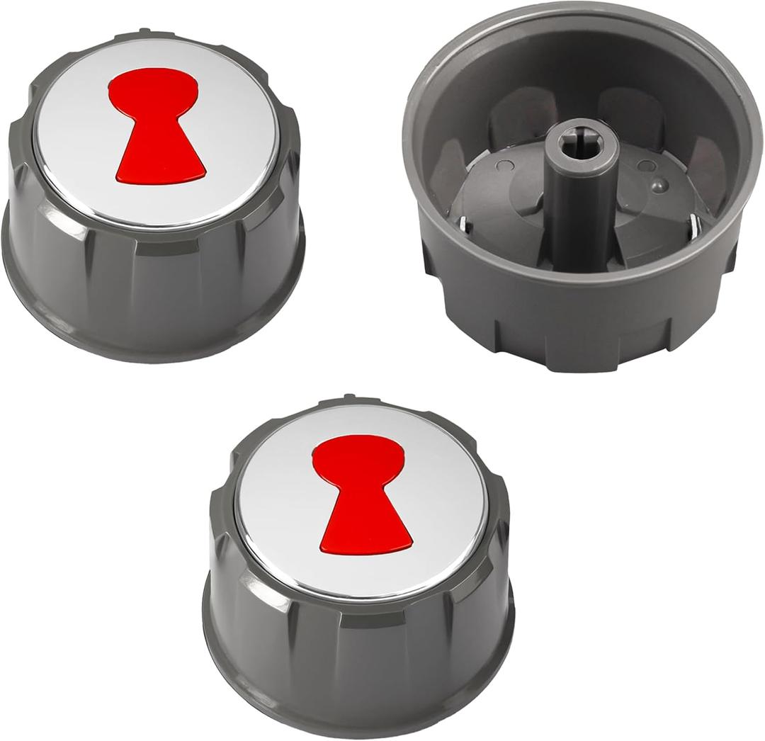 Upgrade 69893 Grill Control Knobs Compatible with Weber Spirit E 310,320 & 330(with Up Front Controls) Years 2013 and Newer(3 Pcs),2-Year QA
