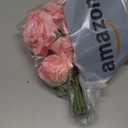 Artificial Roses Single Stem 10pcs Fake Silk Flower Arrangement Bouquet for Home Party Wedding Decoration(Deep Pink) (Deep Pink(not Include Vase))