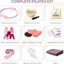 Axene At Home Pilates Kit for Women - Premium Set - Ring, Natural Latex Bands, Leak-Proof Ball, Socks & Carry Bag