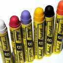 Markal B Paintstik Solid Paint Hobo Marker Set of 6 Vibrant Colors