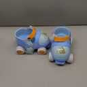 Kids Children's Adjustable Quad Roller Skates Wheels Lock Boys Girls Roller Skate for Beginners Toddlers Baby Age 2-6 Years Old (Dino Blue)