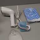 Powerful Handheld Fabric Steamer - 1800W with Fast Ceramic Heat-Up Plate, 2-in-1 Ironing & Wrinkle Remover, Steam Nozzle, Lint Brush - White, for US 120V Only