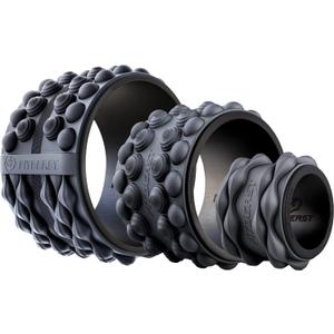 FitBeast Back Roller, Back Wheel Foam Roller - Targeted Muscle Roller for Deep Tissue Massage, Back Stretcher (6''+9''+12'', Black)