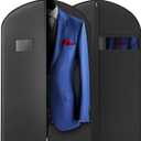40-inch Garment Bags for Travel, Garment Bags for Hanging Clothes with Zipper and Visible Transparent Window, 2 Pack, Black