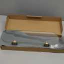 JQK Bathroom Glass Shelf Gold, Tempered Glass Shower Storage 20 by 5 inches, 304 Stainless Steel Brushed Gold Wall Mount, TGS121L20-BG