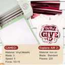 GIRAFVINYL Maroon Holographic Vinyl Heat Transfer - 12" X 8ft Burgundy HTV Maroon Soft Metallic Iron on Vinyl for T-Shirt, DIY Fabrics Appearance