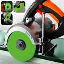 6 Pcs Glass Cutting Disc 4 1/2" X 7/8 for Angle Grinders, 1mm Super Thin Tile Blade 4-1/2 Inch Diamond Saw Blade Wheel for Grinding Jade, Crystal, Wine Bottles, Tile (Green)