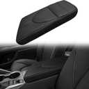 Muslogy Center Console Armrest Cover Fit for Toyota Camry 2018-2024 Accessories, Comfort Armrest Pad Console Lid Cushion Vegan Leather, Regular, Thick