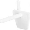 MECCANIXITY Plastic Pegboard Hooks 2 Inch Fits 1/4" or 1/8" Pegboards for Store Garage Office, Pack of 20