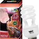 LUCKY HERP 13W UVB 15.0 Intense UVA UVB Compact Flouorescent Lamp Desert Terrarium Light Bulb for Reptile and Amphibian